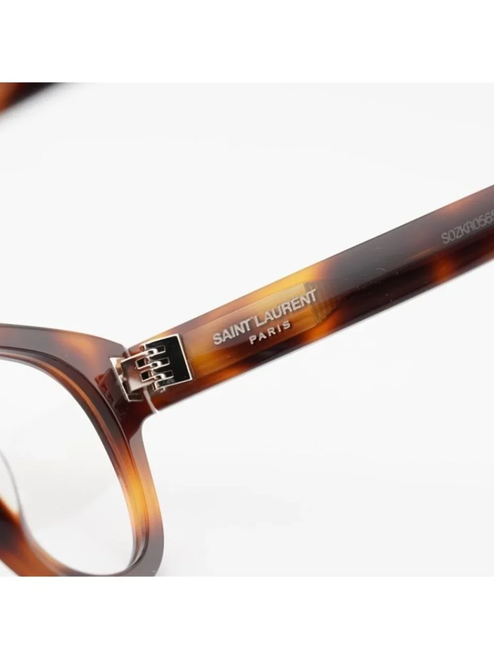 Saint Laurent SL571 OPT 003 Eyeglasses Havana 49mm Round Frame
